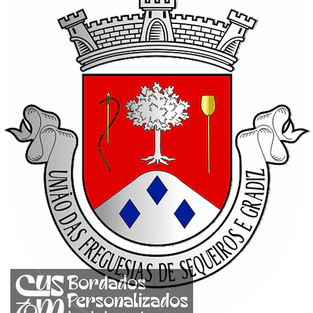 Emblema Bordado Freguesia de Sequeiros e Gradiz (Aguiar da Beira, Guarda) 1