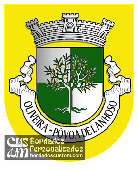 Emblema Bordado Antiga Freguesia de Oliveira (Póvoa de Lanhoso, Braga)