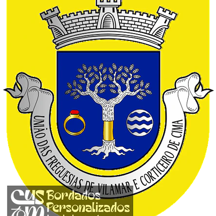 Emblema Bordado Freguesia de Vilamar e Corticeiro de Cima (Cantanhede, Coimbra) 1