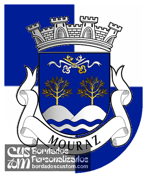 Emblema Bordado Antiga Freguesia de Mouraz (Tondela, Viseu)