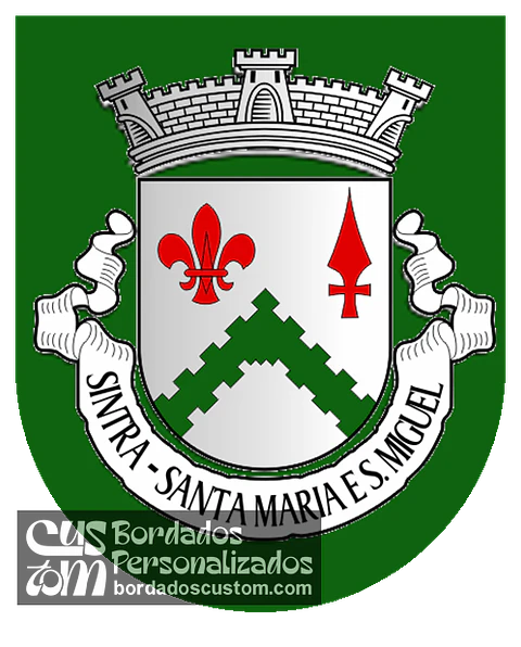Emblema Bordado Antiga Freguesia de Sintra (Santa Maria e São Miguel) (Sintra, Lisboa)