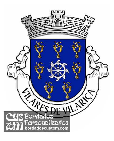 Emblema Bordado Freguesia de Vilares de Vilariça (Alfândega da Fé, Bragança)