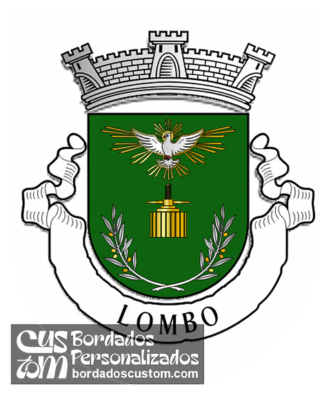 Emblema Bordado Freguesia de Lombo (Macedo de Cavaleiros, Bragança)