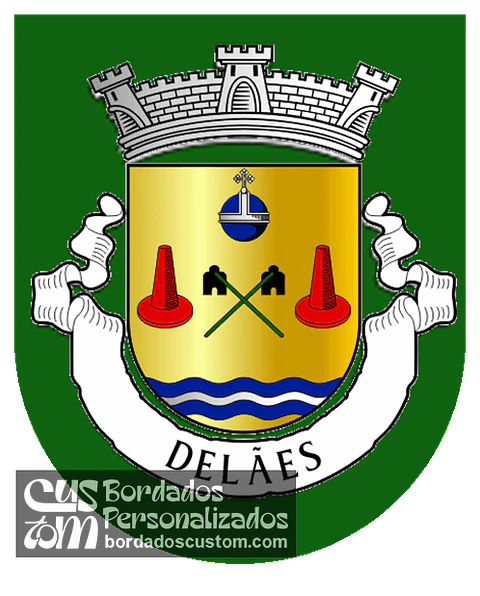 Emblema Bordado Freguesia de Delães (Vila Nova de Famalicão, Braga)