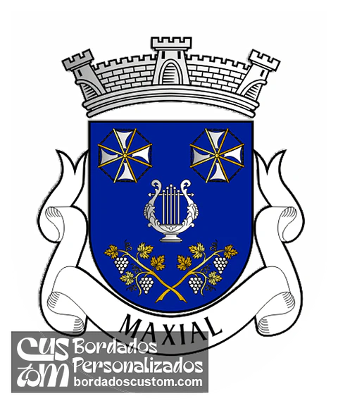Emblema Bordado Antiga Freguesia de Maxial (Torres Vedras, Lisboa)