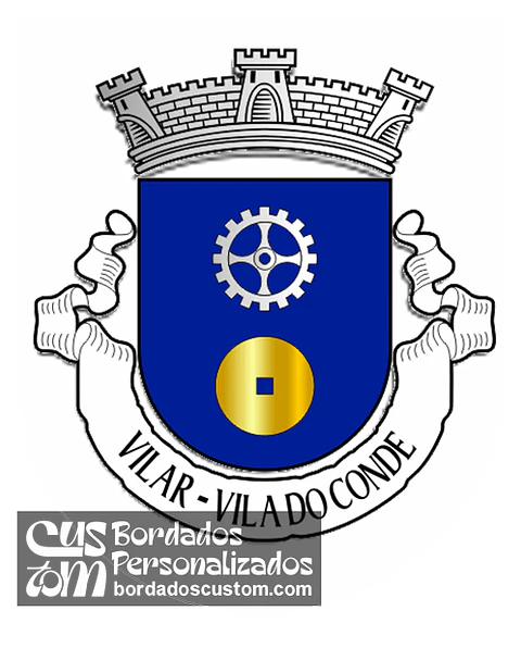 Emblema Bordado Antiga Freguesia de Vilar (Vila do Conde, Porto)