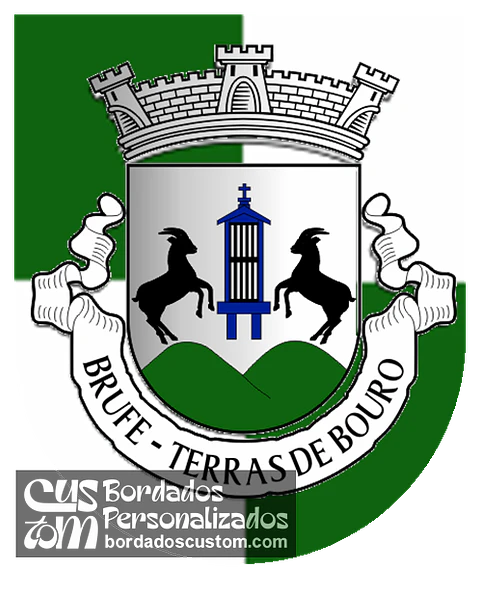 Emblema Bordado Antiga Freguesia de Brufe (Terras de Bouro, Braga)