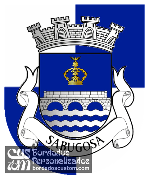 Emblema Bordado Antiga Freguesia de Sabugosa (Tondela, Viseu)