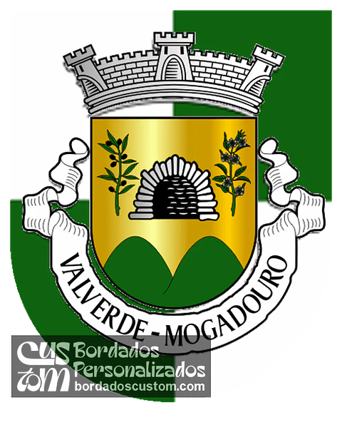 Emblema Bordado Antiga Freguesia de Valverde (Mogadouro, Bragança)