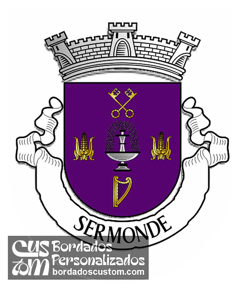 Emblema Bordado Antiga Freguesia de Sermonde (vila Nova de Gaia, Porto)