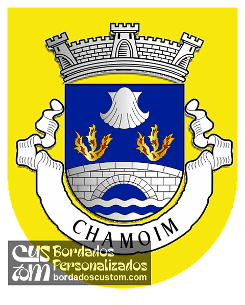 Emblema Bordado Antiga Freguesia de Chamoim (Terras de Bouro, Braga)