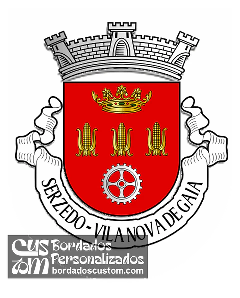 Emblema Bordado Antiga Freguesia de Serzedo (vila Nova de Gaia, Porto)