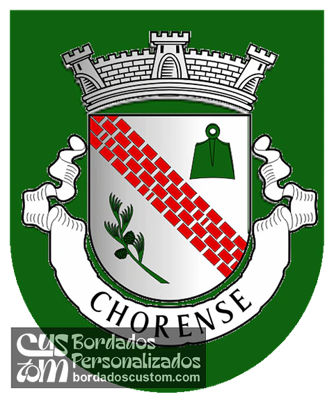 Emblema Bordado Antiga Freguesia de Chorense (Terras de Bouro, Braga)