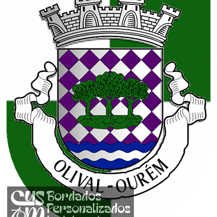 Emblema Bordado Antiga Freguesia de Olival (Ourém, Santarém) 1