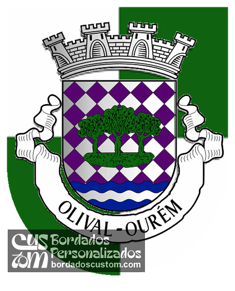 Emblema Bordado Antiga Freguesia de Olival (Ourém, Santarém)