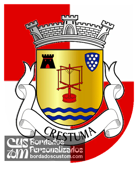 Emblema Bordado Antiga Freguesia de Crestuma (Vila Nova de Gaia, Porto)