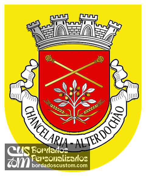 Emblema Bordado Freguesia de Chancelaria (Alter do Chão, Portalegre)