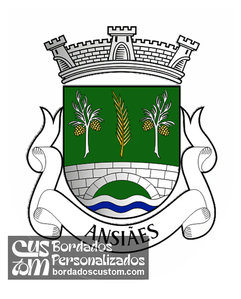 Emblema Bordado Freguesia de Ansiães (Amarante, Porto)