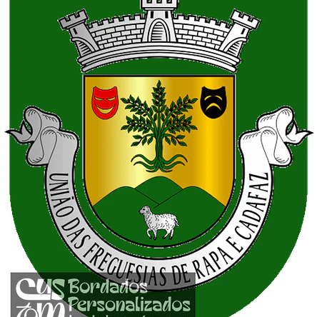 Emblema Bordado Freguesia de Rapa e Cadafaz (Celorico da Beira, Guarda) 1