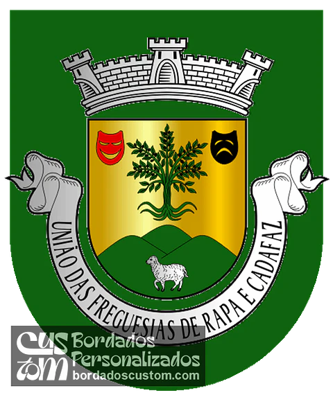 Emblema Bordado Freguesia de Rapa e Cadafaz (Celorico da Beira, Guarda)