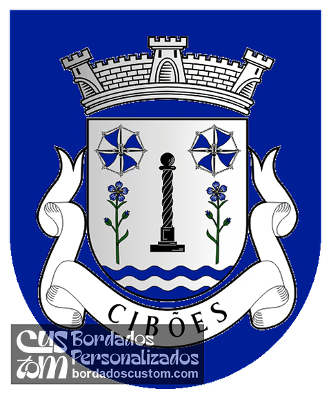 Emblema Bordado Antiga Freguesia de Cibões (Terras de Bouro, Braga)