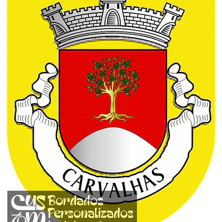 Emblema Bordado Freguesia de Carvalhas (Barcelos, Braga) 1