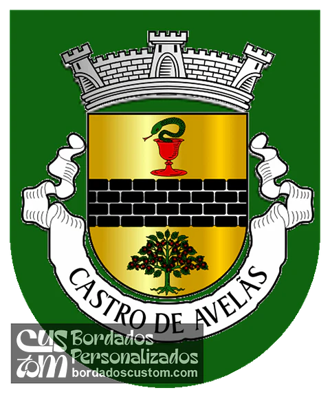Emblema Bordado Freguesia de Castro de Avelãs (Bragança, Bragança)