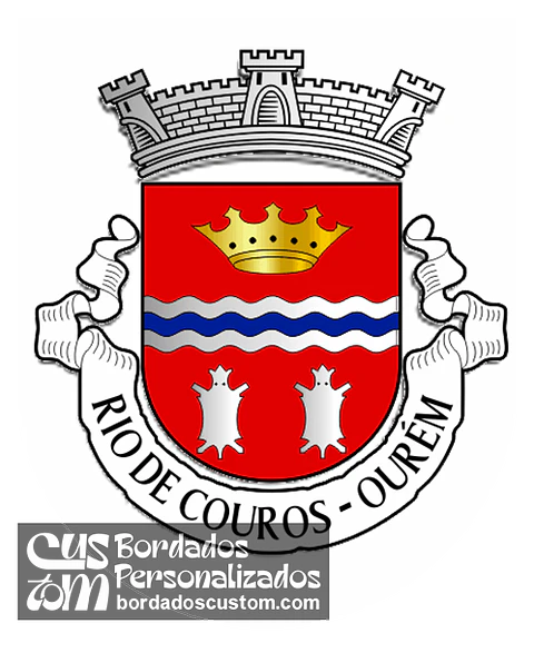 Emblema Bordado Antiga Freguesia de Rio de Couros (Ourém, Santarém)