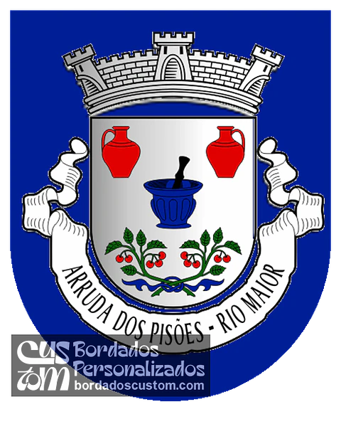 Emblema Bordado Antiga Freguesia de Arruda dos Pisões (Rio Maior, Santarém)