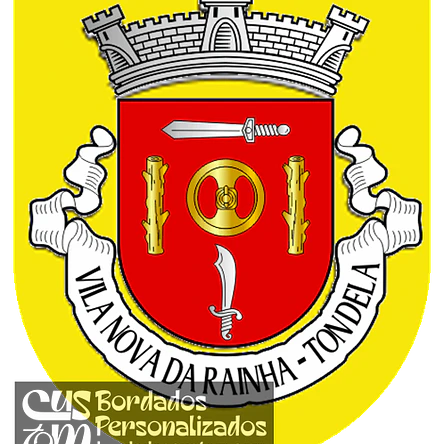 Emblema Bordado Antiga Freguesia de Vila Nova da Rainha (Tondela, Viseu) 1