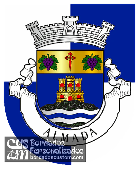 Emblema Bordado Antiga Freguesia de Almada (Almada, Setúbal)