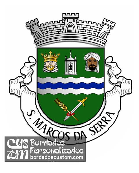 Emblema Bordado Freguesia de São Marcos da Serra (Silves, Faro)