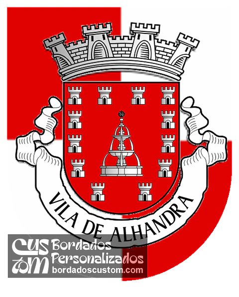 Emblema Bordado Antiga Freguesia de Alhandra (Vila Franca de Xira, Lisboa)