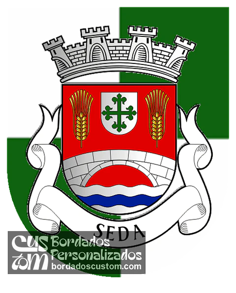 Emblema Bordado Freguesia de Seda (Alter do Chão, Portalegre)