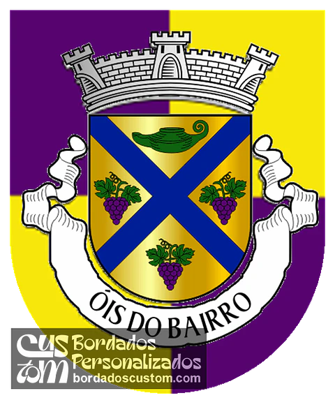 Emblema Bordado Antiga Freguesia de Óis do Bairro (Anadia, Aveiro)
