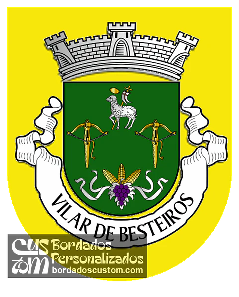 Emblema Bordado Antiga Freguesia de Vilar de Besteiros (Tondela, Viseu)