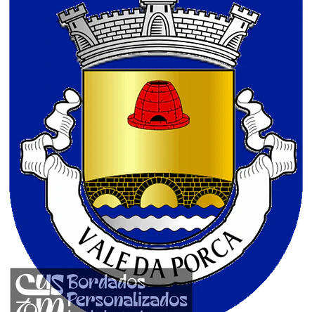 Emblema Bordado Freguesia de Vale da Porca (Macedo de Cavaleiros, Bragança) 1
