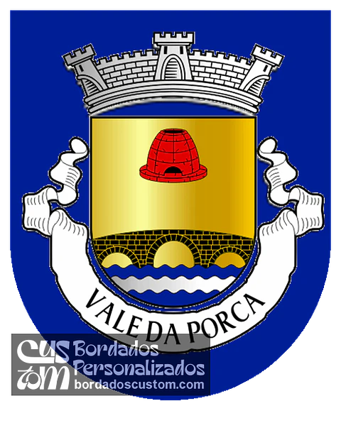 Emblema Bordado Freguesia de Vale da Porca (Macedo de Cavaleiros, Bragança)