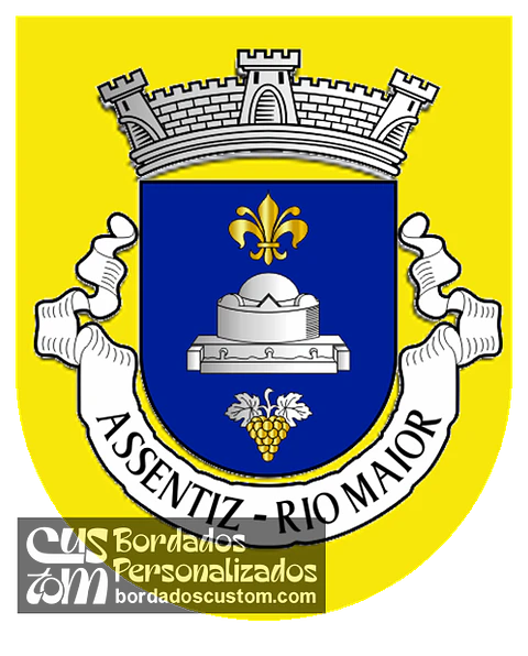 Emblema Bordado Antiga Freguesia de Assentiz (Rio Maior, Santarém)