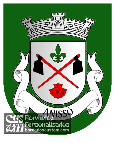 Emblema Bordado Antiga Freguesia de Anissó (Vieira do Minho, Braga)