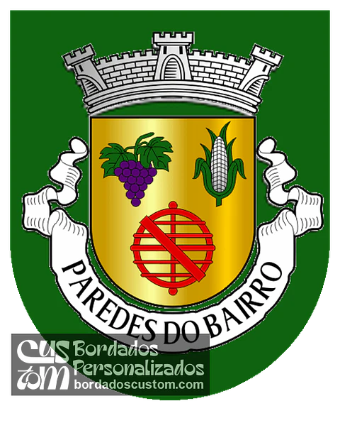 Emblema Bordado Antiga Freguesia de Paredes do Bairro (Anadia, Aveiro)