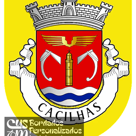 Emblema Bordado Antiga Freguesia de Cacilhas (Almada, Setúbal) 1