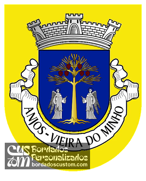 Emblema Bordado Antiga Freguesia de Anjos (Vieira do Minho, Braga)