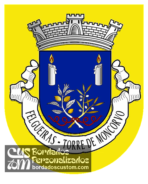 Emblema Bordado Antiga Freguesia de Felgueiras (Torre de Moncorvo, Bragança)