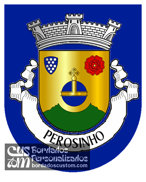 Emblema Bordado Antiga Freguesia de Perosinho (Vila Nova de Gaia, Porto)