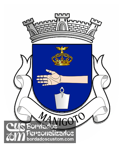 Emblema Bordado Freguesia de Manigoto (Pinhel, Guarda)