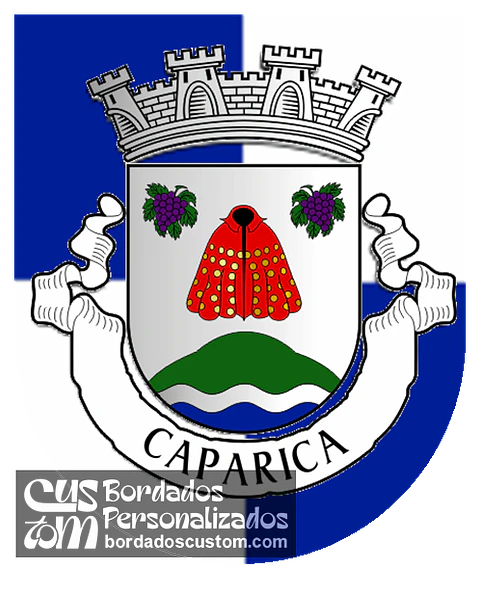 Emblema Bordado Antiga Freguesia de Caparica (Almada, Setúbal)