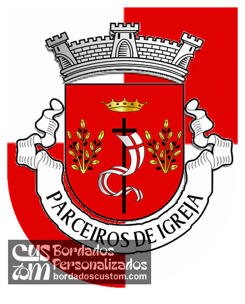 Emblema Bordado Antiga Freguesia de Parceiros de Igreja (Torres Novas, Santarém)