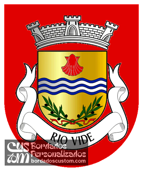 Emblema Bordado Antiga Freguesia de Rio Vide (Miranda do Corvo, Coimbra)