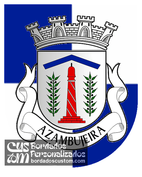 Emblema Bordado Antiga Freguesia de Azambujeira (Rio Maior, Santarém)